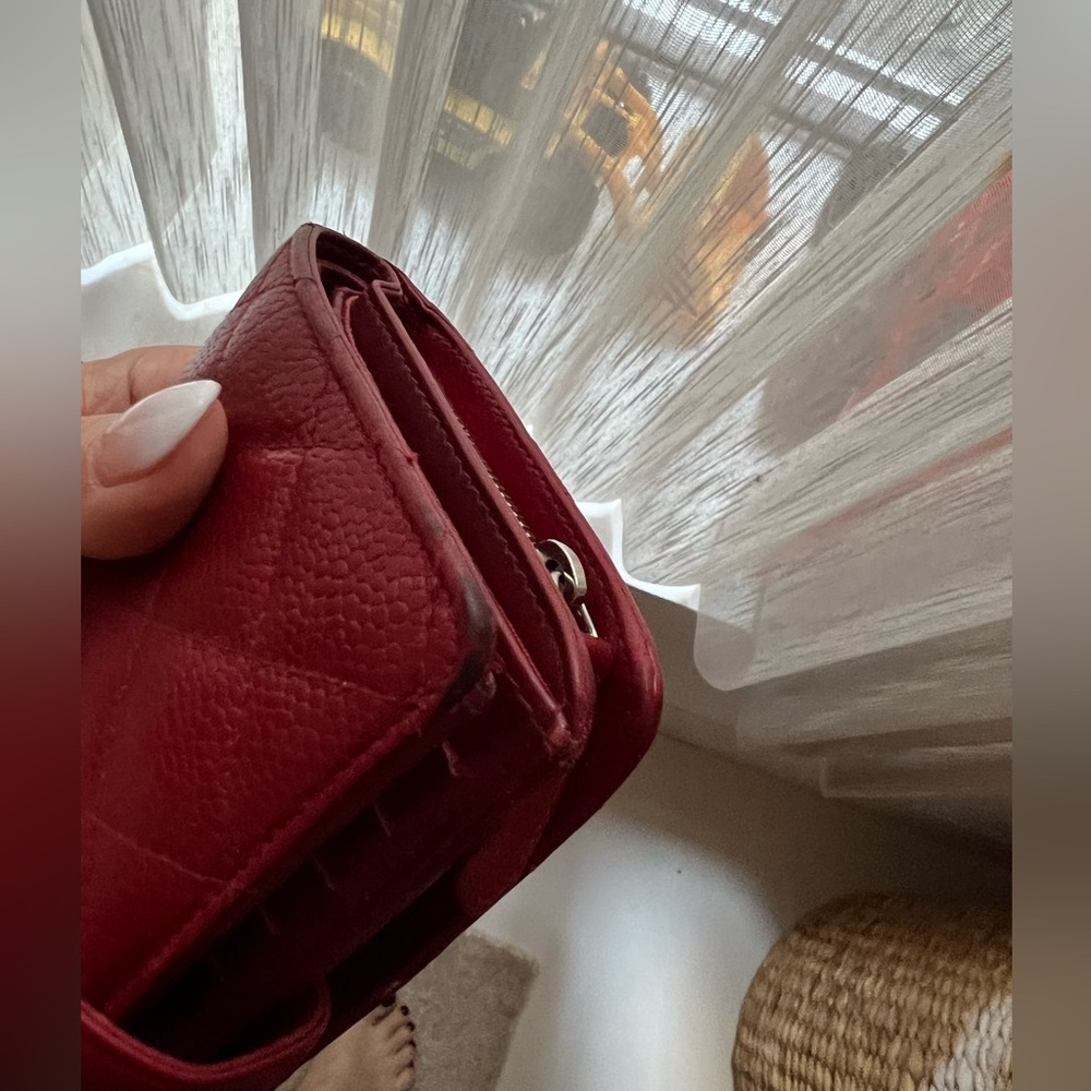 Chanel French wallet quilted Caviar leather - Picture 7 of 13